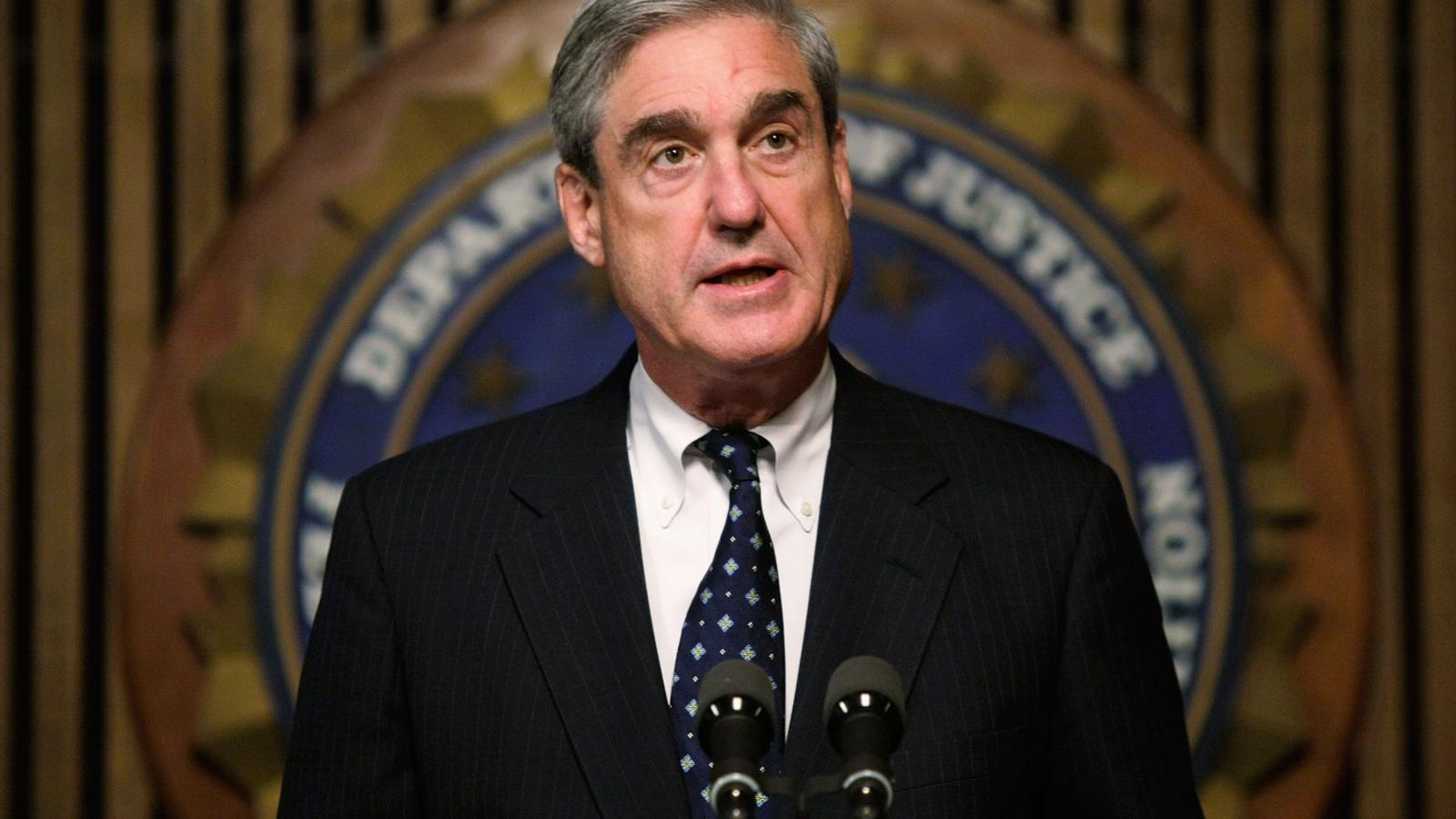 FBI Director Robert Mueller speaks during a news conference at the FBI headquarters June 25, 2008 in Washington, DC.