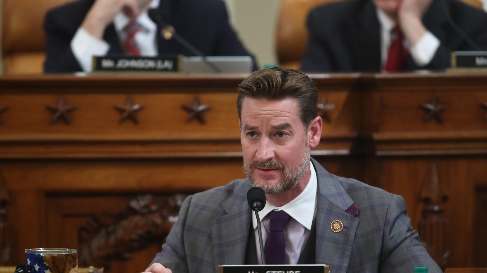 U.S. Representative Greg Steube (R-FL) speaks during testimony by Democratic and Republican counsels before the House Judiciary Committee in the Longworth House Office Building on Capitol Hill December 9, 2019 in Washington, DC.