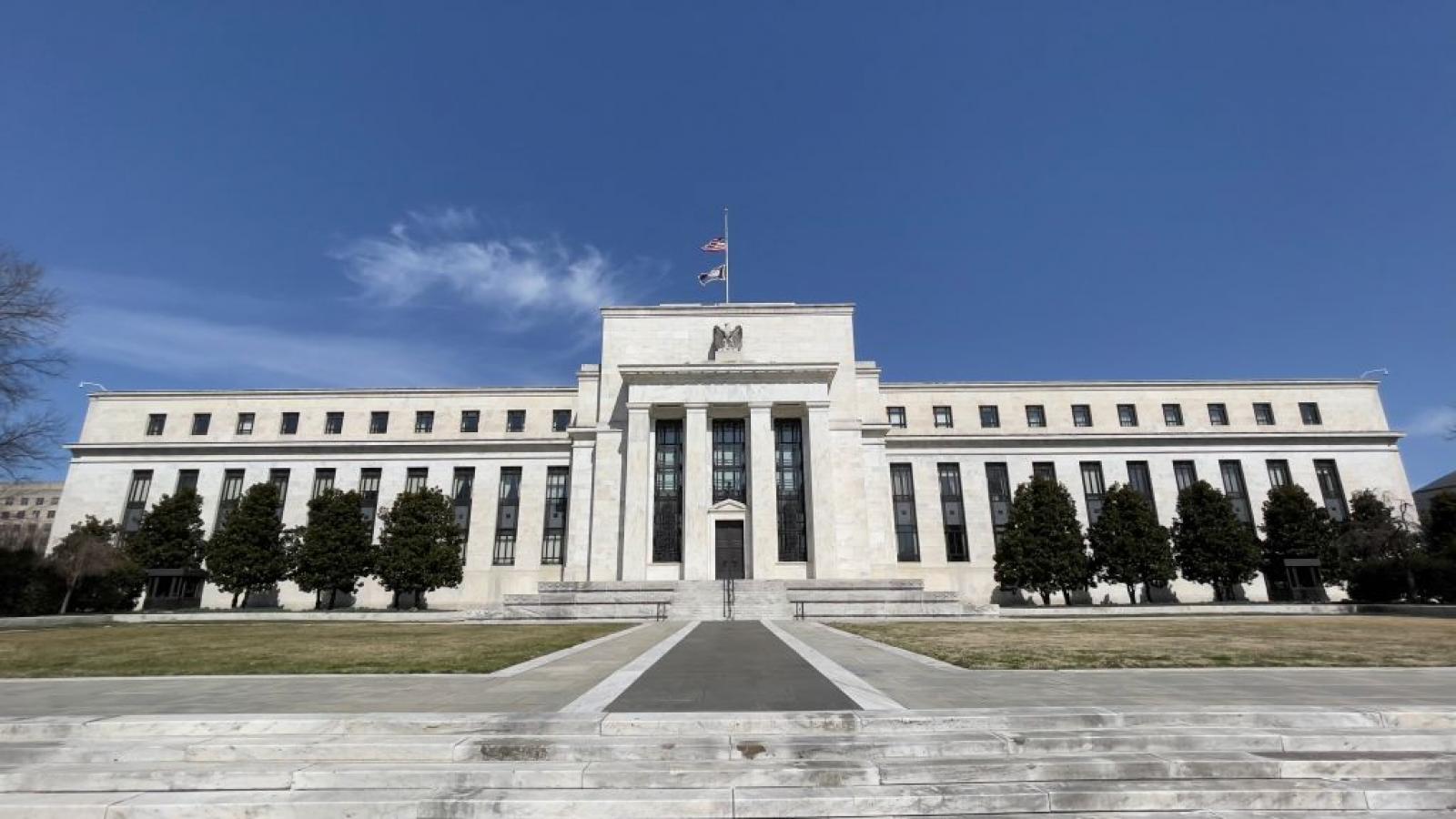 The Federal Reserve building.