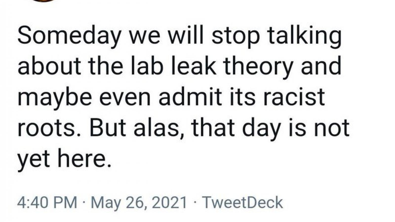 Mandavilli's tweet