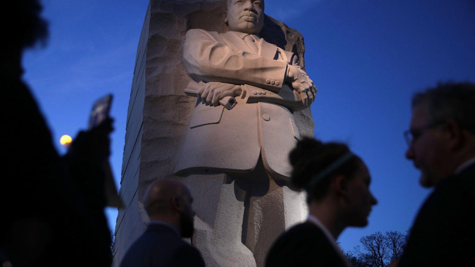 Biden and Harris speak at ceremony honoring MLK Jr. Memorial in DC