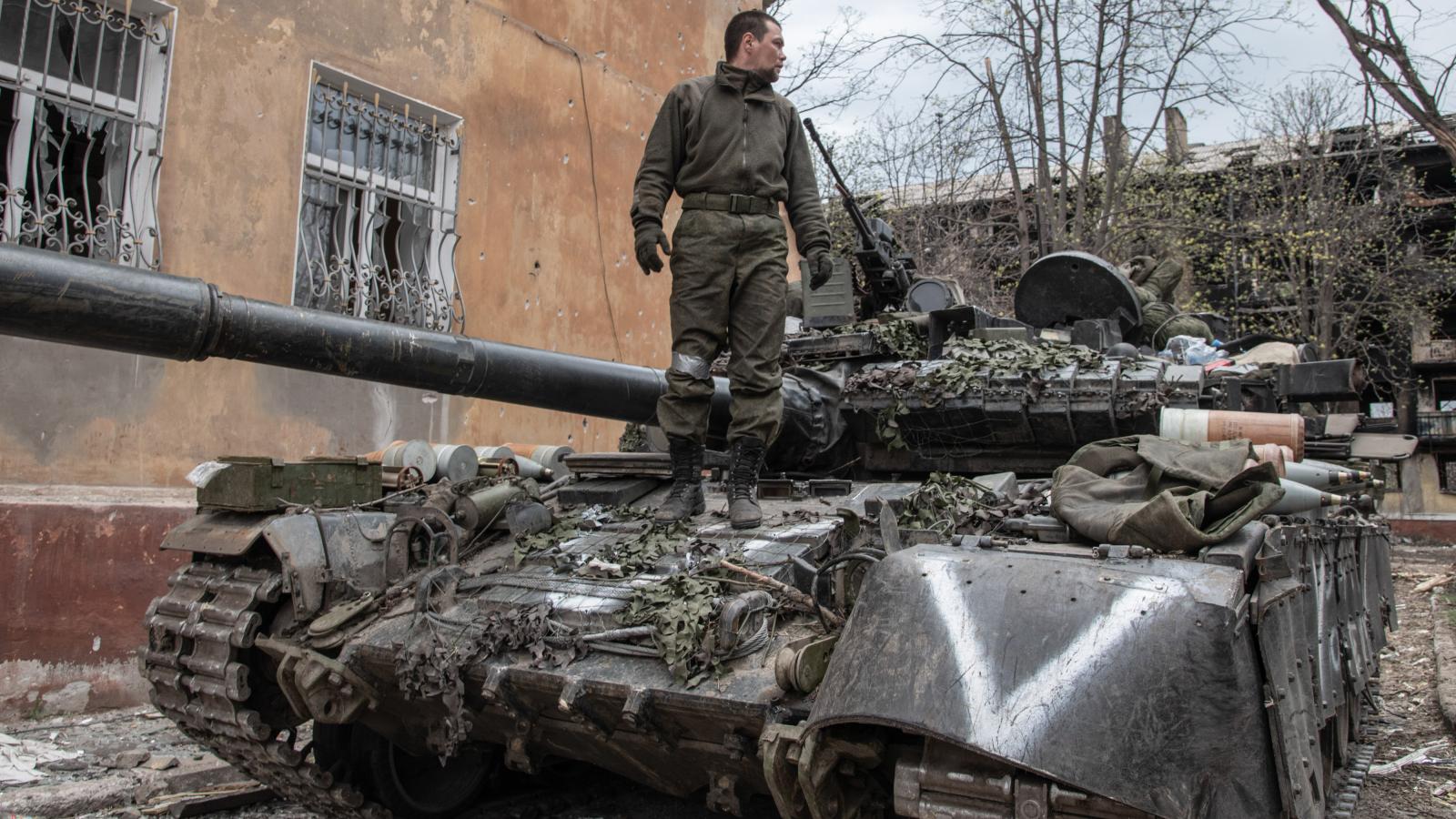 Russian soldier, Mariupol, Ukraine, April 18, 2022