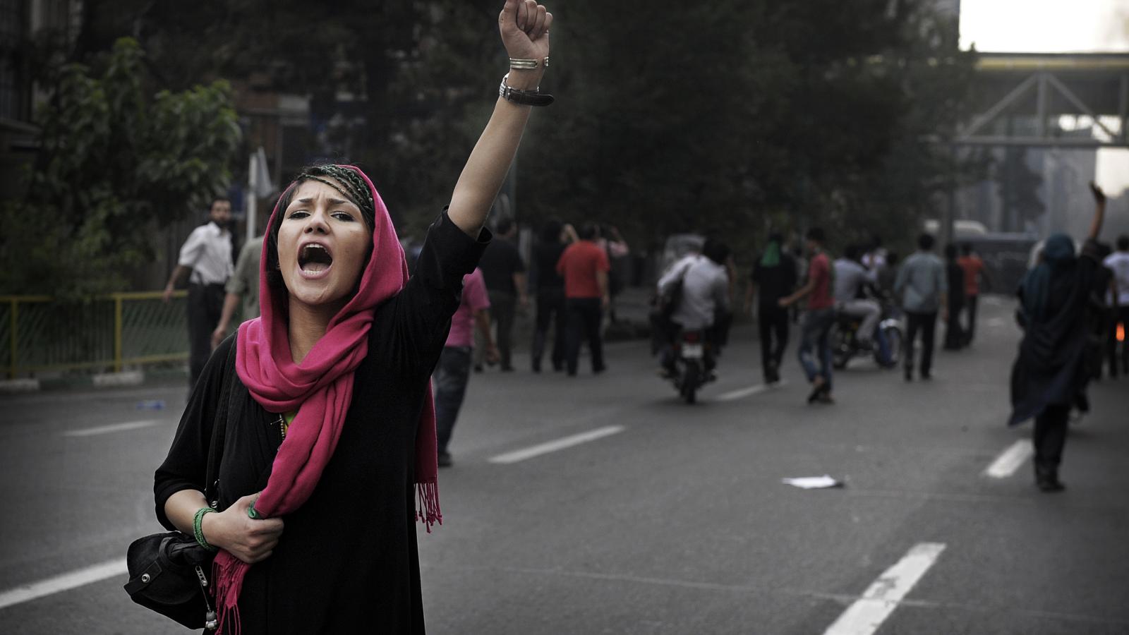 Iran protester