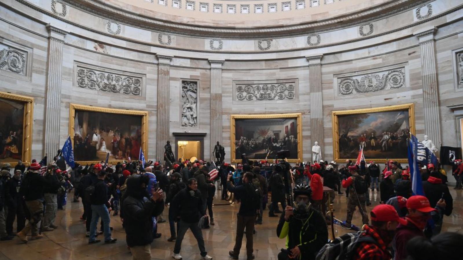 Rioters at the U.S. Capitol on Jan. 6, 2021