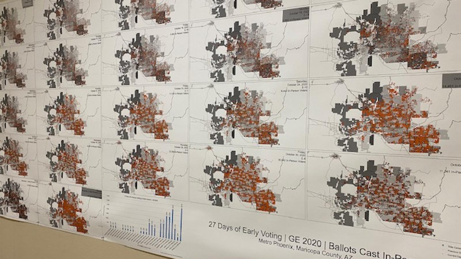 Maricopa County voter turnout maps