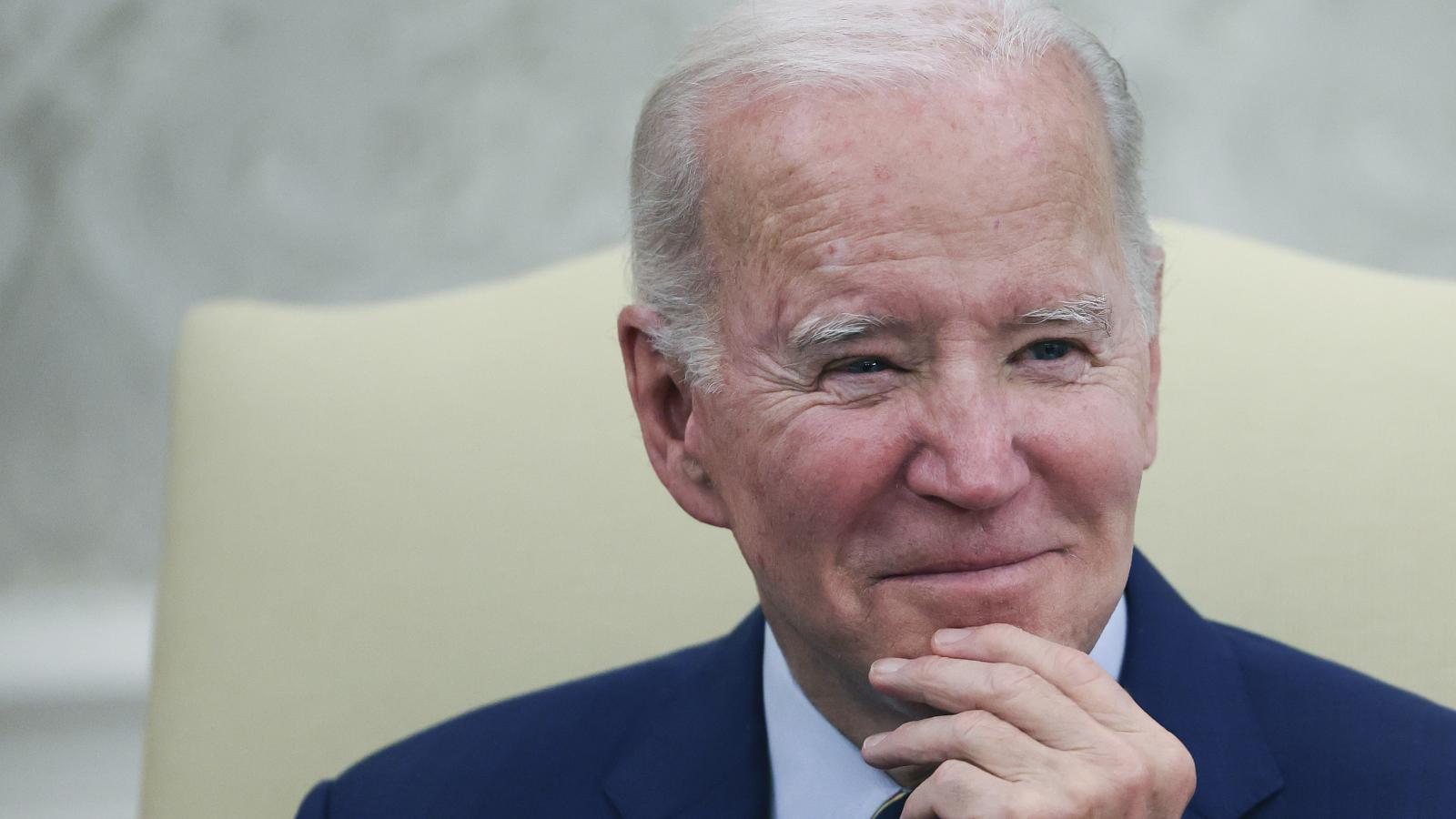 Joe Biden smiling