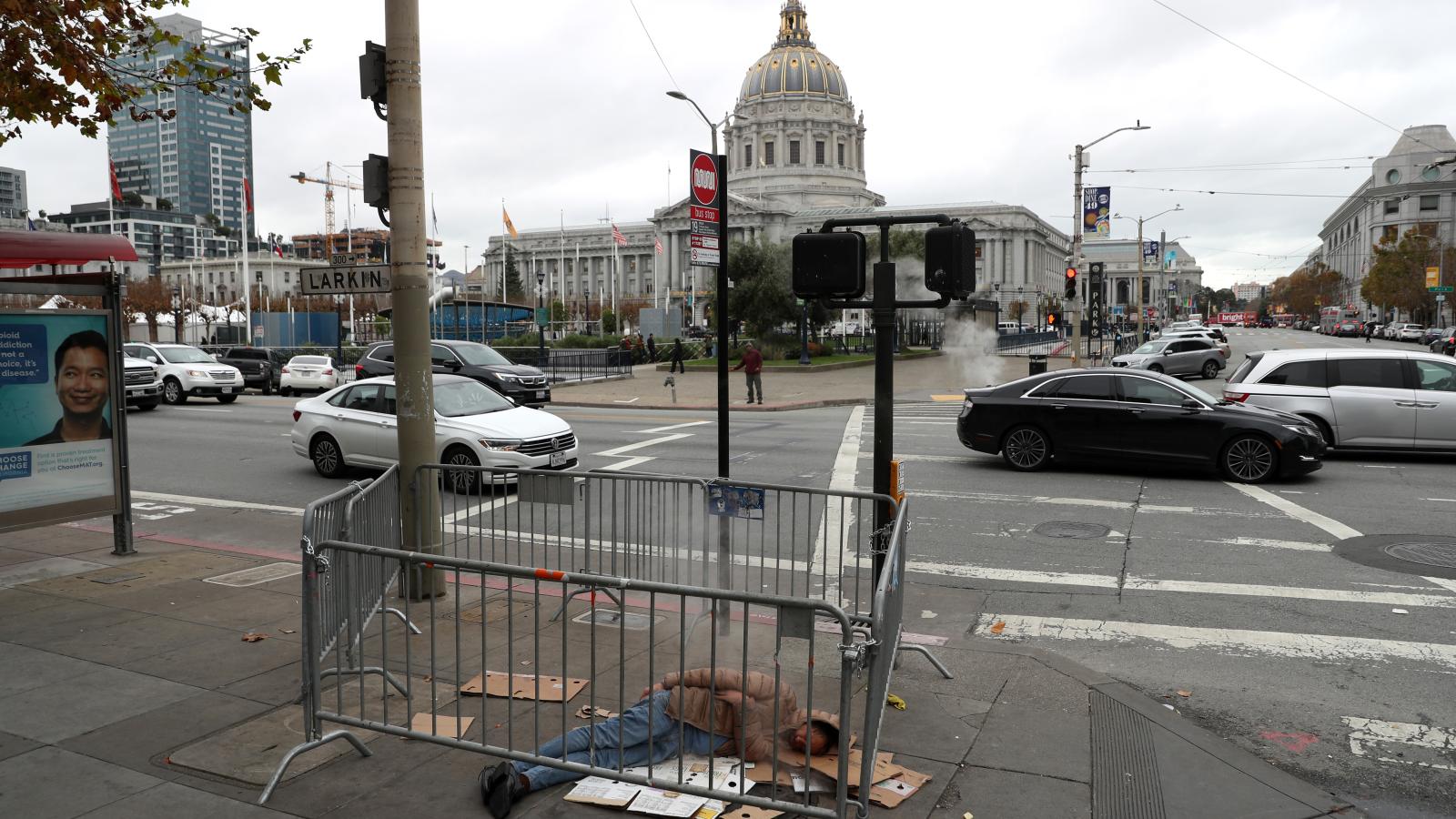 Homeless man, San Francisco, Calif., Dec. 5, 2019