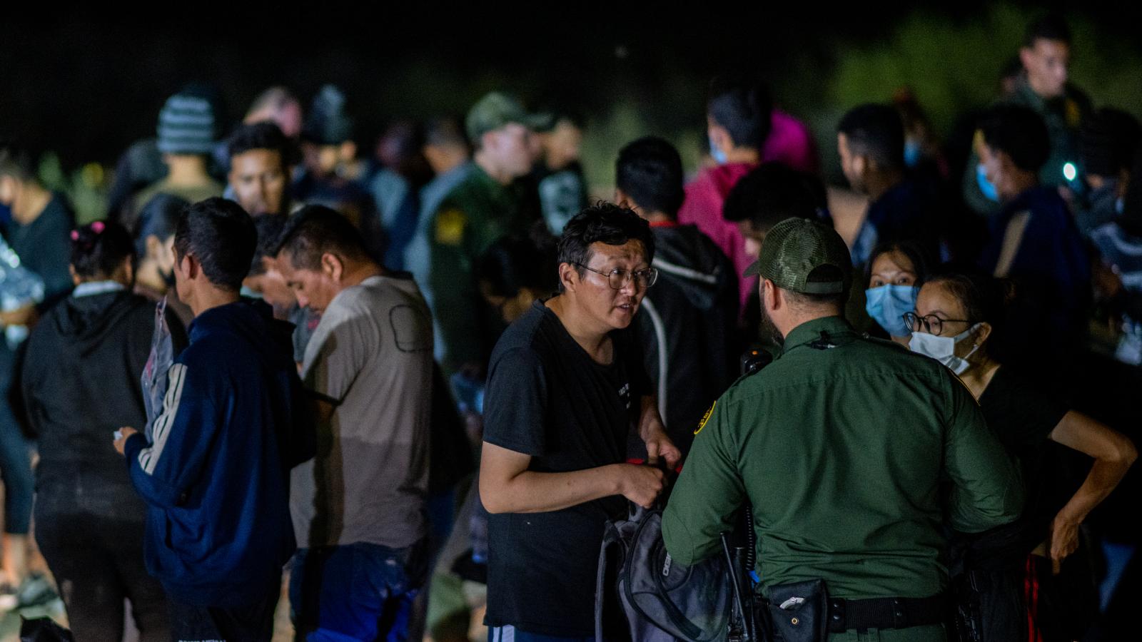 Chinese migrants, Border Patrol, Roma, Texas, May 5, 2022