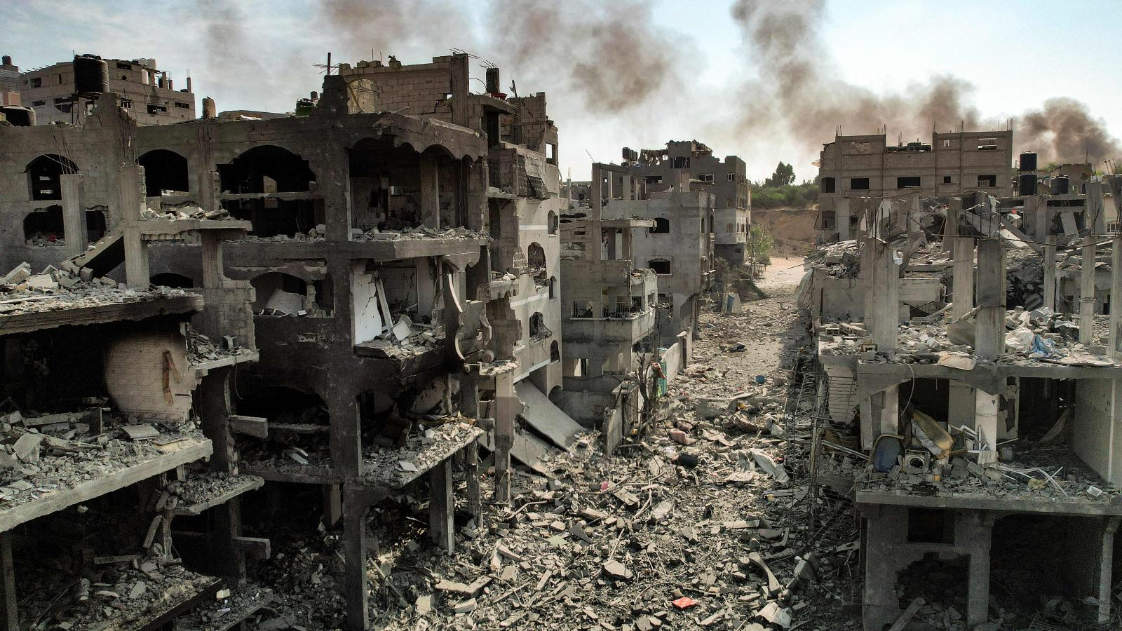 Destroyed buildings, Jabalia, Gaza Strip, Oct. 11, 2023