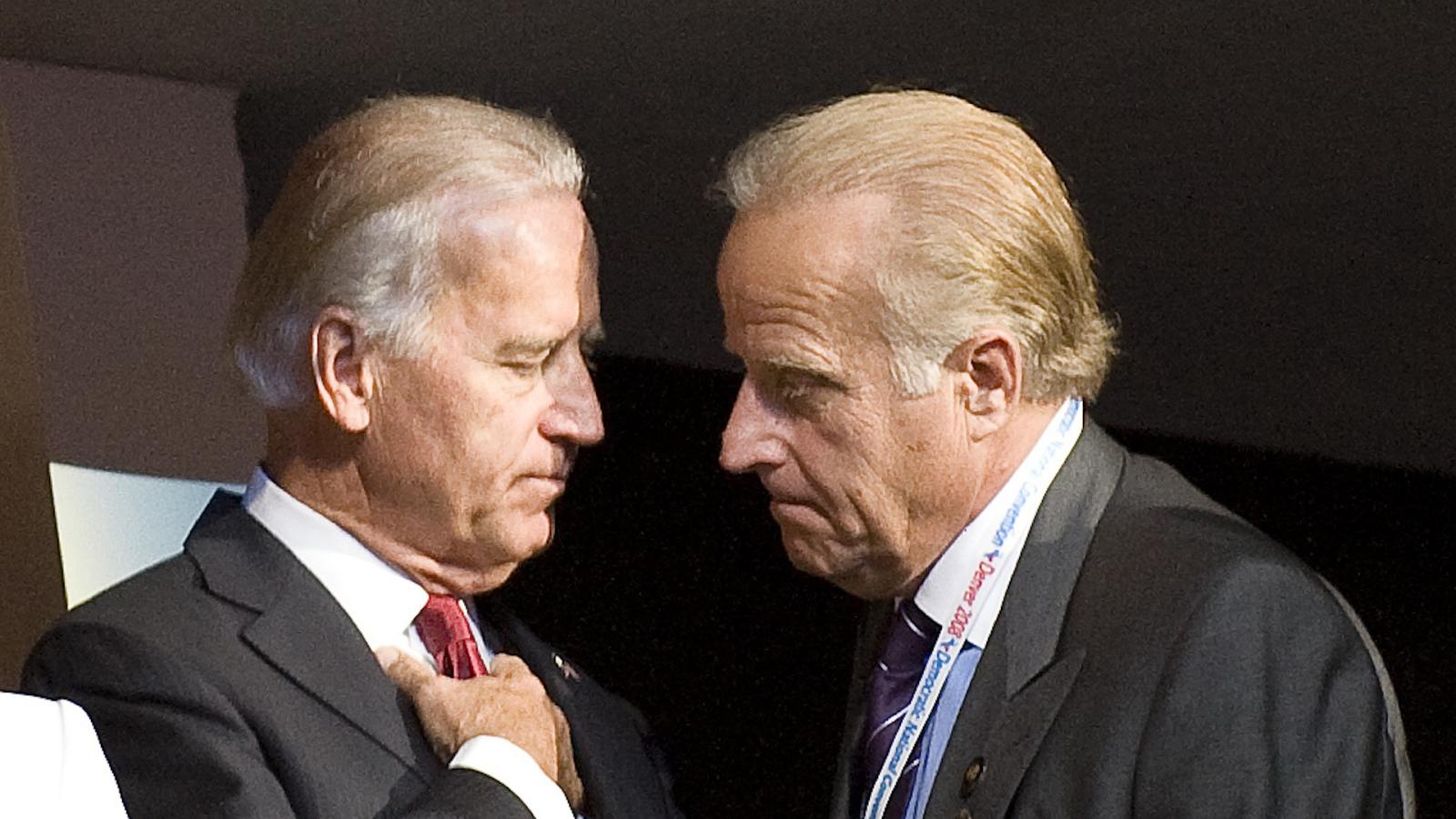 Joe Biden, James Biden, Aug. 27, 2008, Denver, Colo.