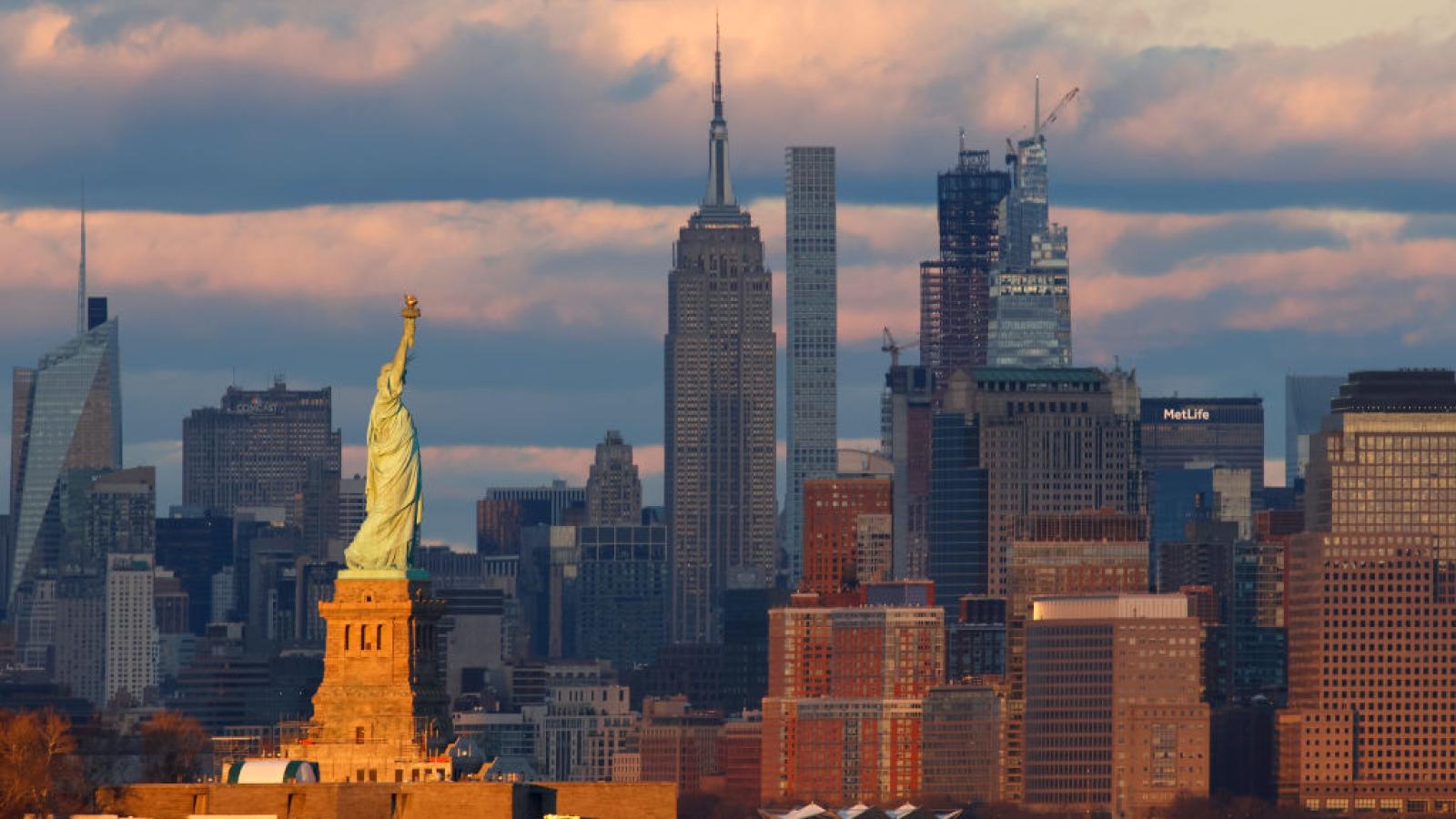 Sunset in New York City