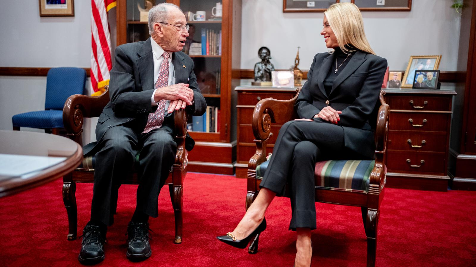 Chuck Grassley and Pam Bondi