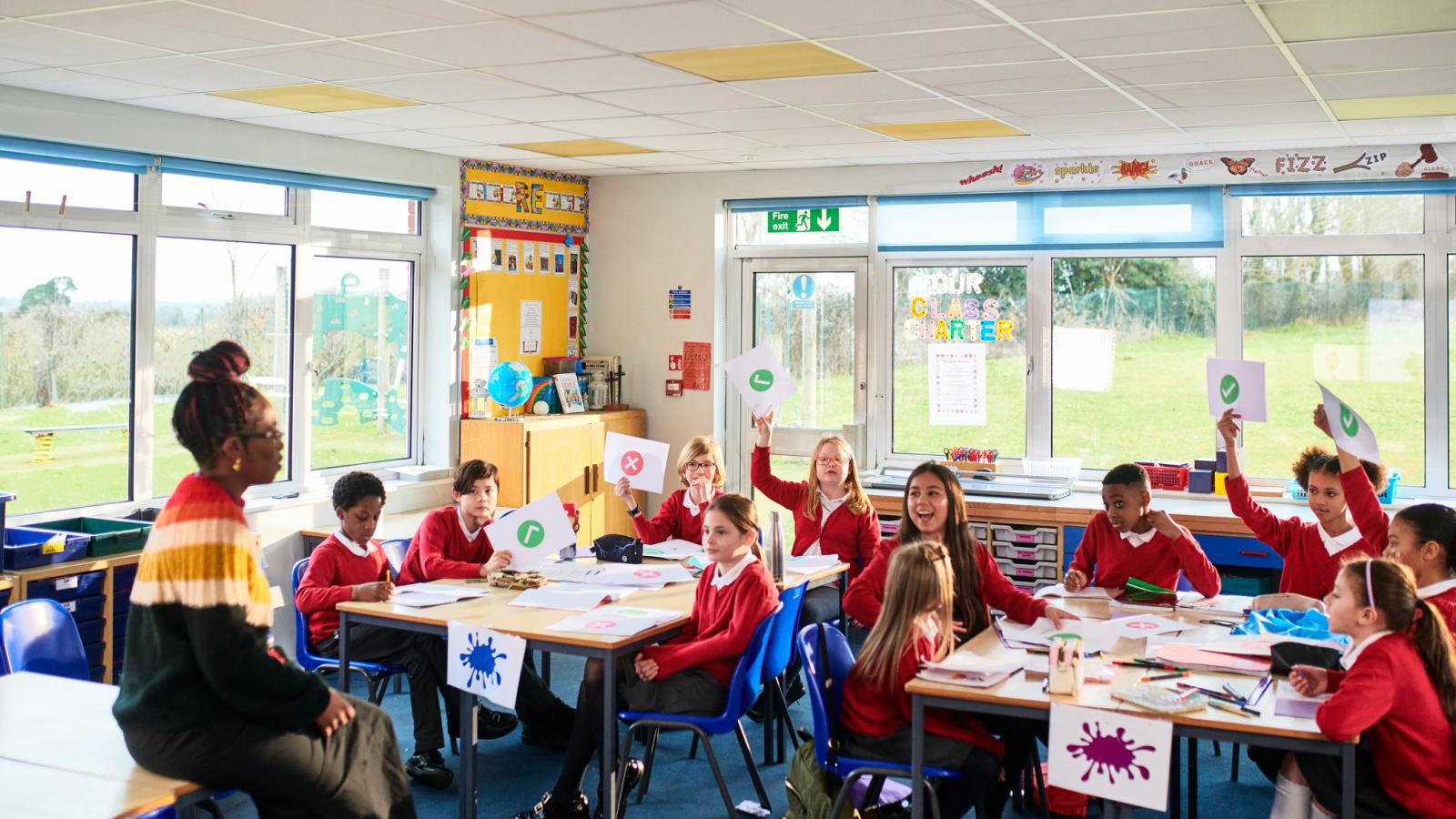 Classroom stock photo